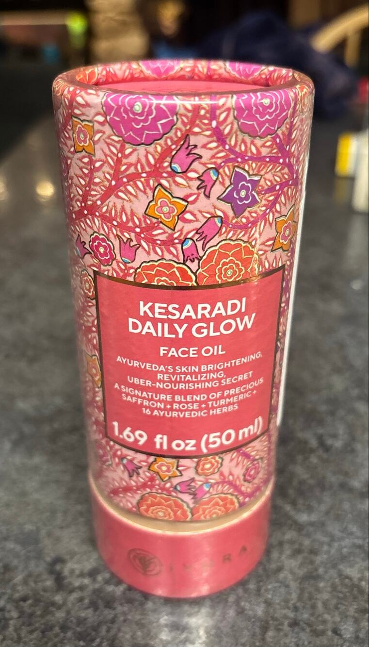 iYURA Kesaradi Daily Glow Face Oil 50ml 1.69oz Saffron Rose Turmeric Ayurvedic